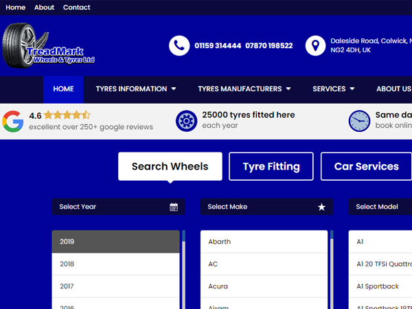 treadmark wheel and tyres